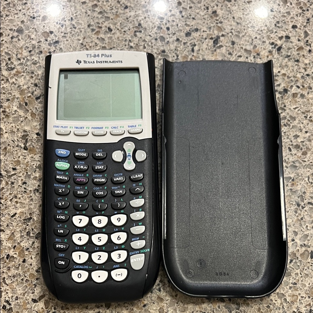 Texas Instruments TI-84 Plus Graphing Calculator - Black and White